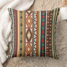 Native Warrior 20×20 Throw Pillow