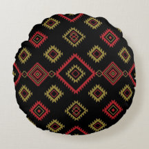Native Zone Round Pillow