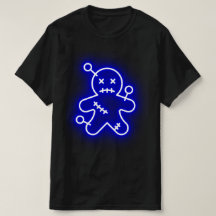 Neon Blue Voo Doo Mens T-Shirt
