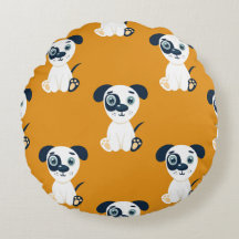 Odo Pawz Round Pillow