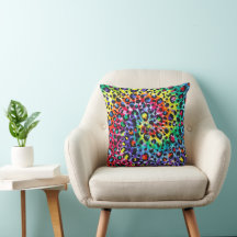 Paint Blast  16×16 Throw Pillow