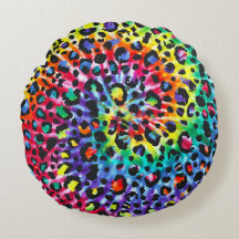 Paint Blast Round Pillow