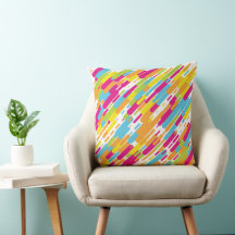 Paint Slash 20×20 Throw Pillow