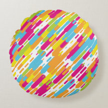 Paint Slash Round Pillow