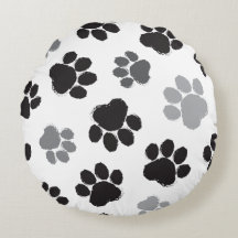 Pawed Round Pillow