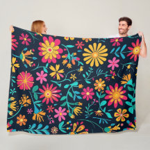 Petals in Harmony 60×80 Fleece Blanket