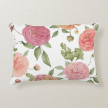 Pretty Flower Accent Pillow