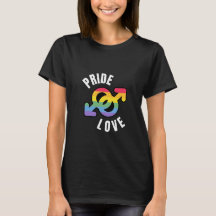 Pride Love blk womens T-Shirt