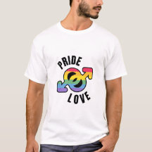 Pride Love  white mens T-Shirt
