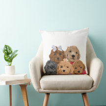 Puppy Day 20×20 Throw Pillow
