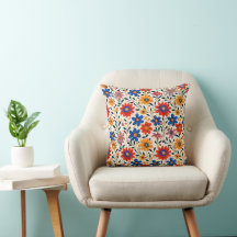 Radiant Petal Path 16×16 Throw Pillow