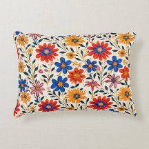 Radiant Petal Path Accent Pillow