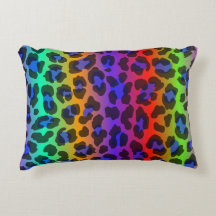 Rainbow Splash Accent Pillow