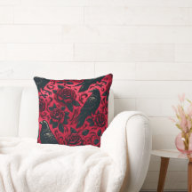 Raven Rose 20×20 Throw Pillow