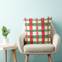 Red Green 20×20 Throw Pillow