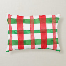Red Green Accent Pillow