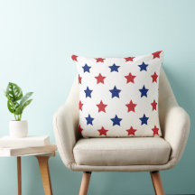 Red,White, And Blue 20×20 Throw Pillow