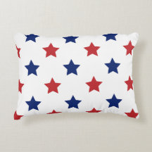Red,White, And Blue Accent Pillow