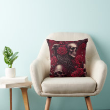 Rise Of Darkness 16×16 Throw Pillow