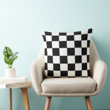 Slick Checker 20×20 Throw Pillow