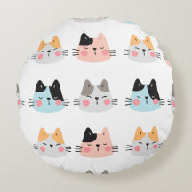 So Catness Round Pillow