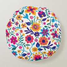 Springtime Serenity Round Pillow