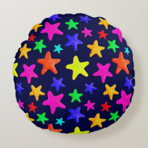 Star Fame Round Pillow