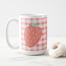 Strawberry   coffee mug 15oz