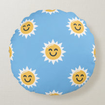Sunny Day Round Pillow