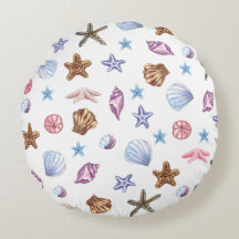 The Ocean Round Pillow