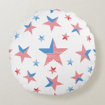 Usa Patriot Round Pillow