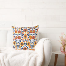 Whispering Blooms 20×20 Throw Pillow